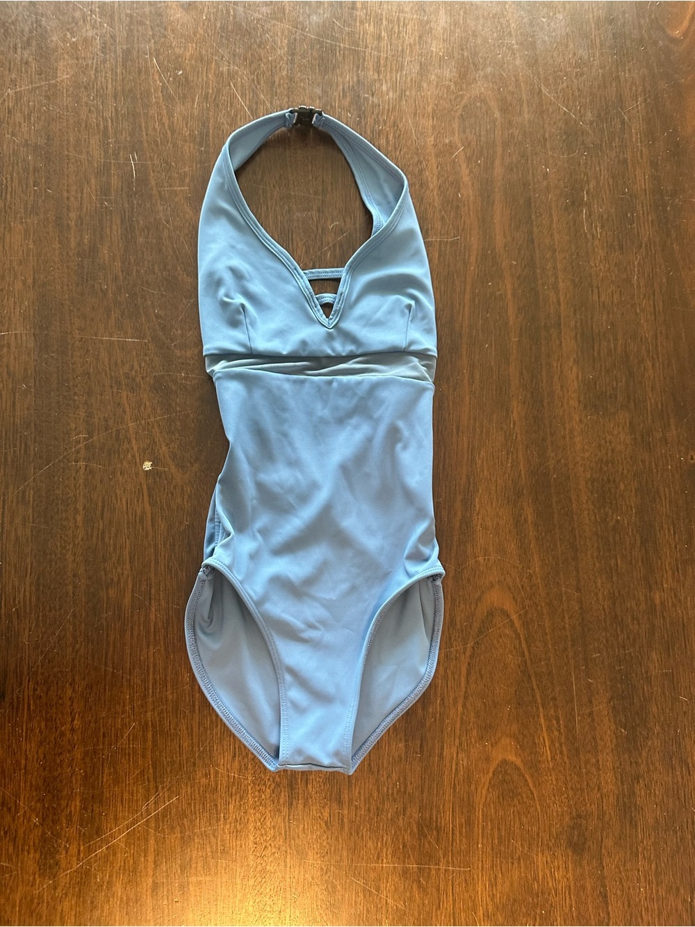 Tiger Friday Light Blue Halter Swim Top